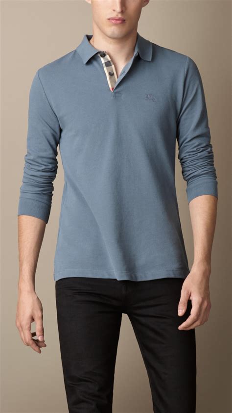 burberry polo sale men& 39|burberry long sleeve polo men's.